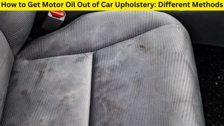 How do you get motor oil out of sheets