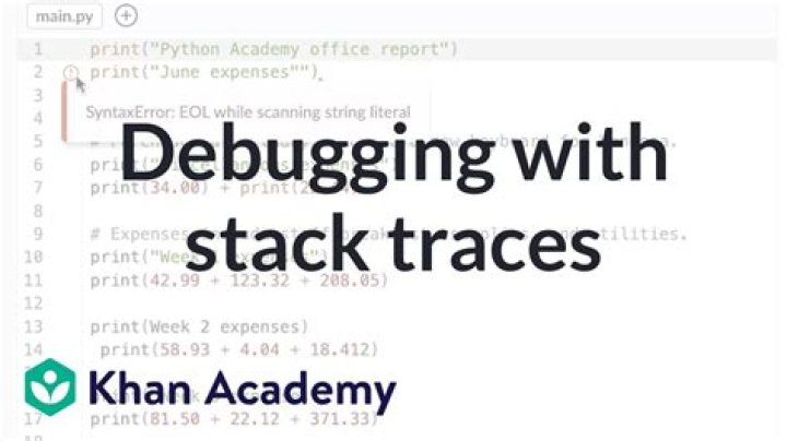 How do you get StackTrace strings