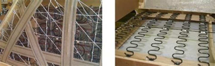 How do you hand tied coil springs