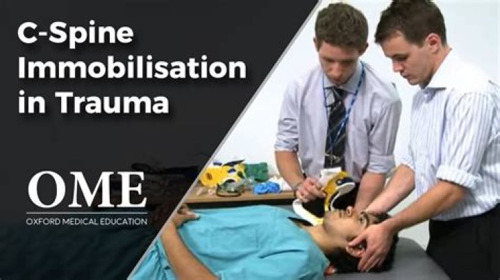 How do you immobilize C spine