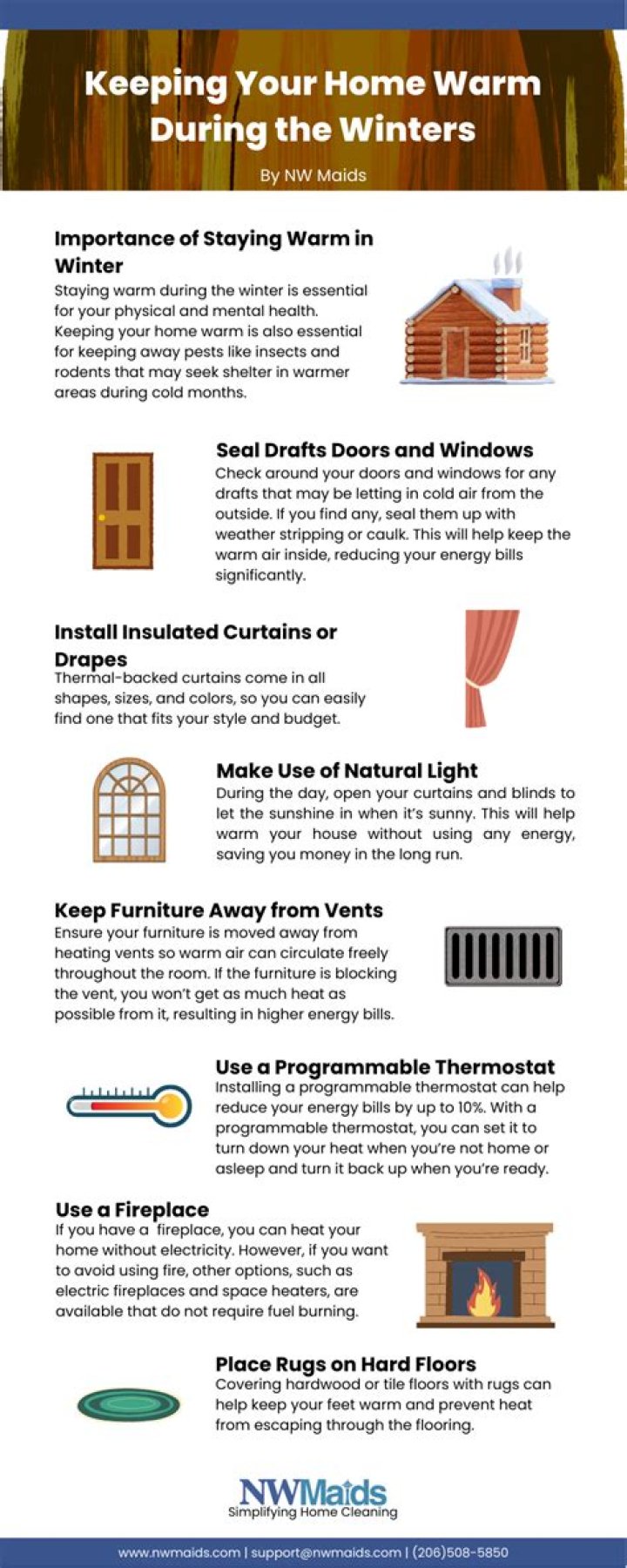 How do you keep a cold house warm