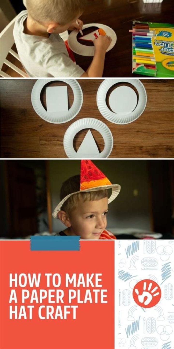 How do you make a paper plate hat