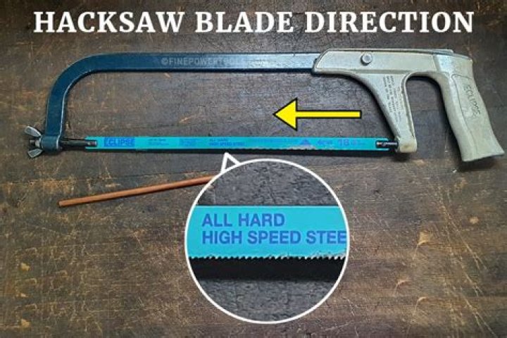 How do you put a hacksaw blade on