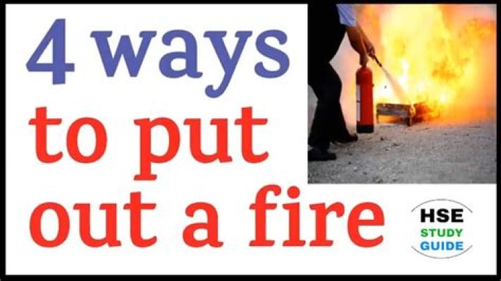 How do you put out a LPG fire