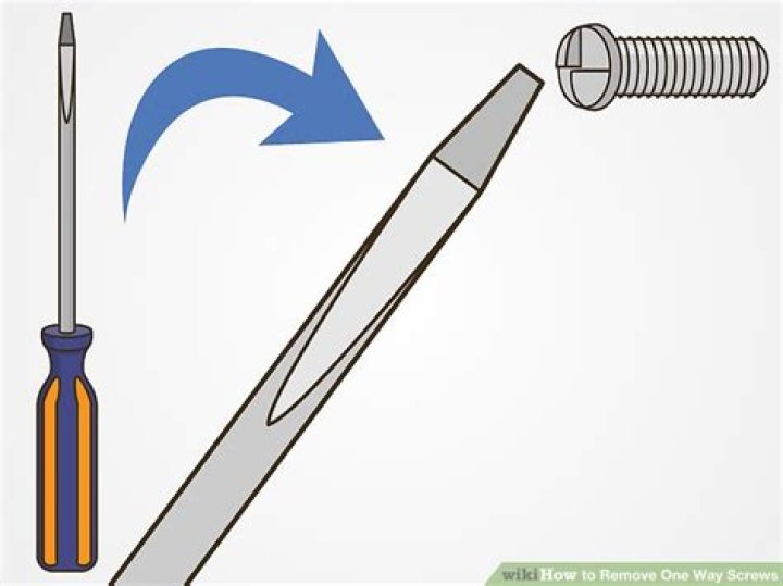 How do you remove a one way screw