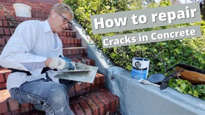 How do you repair front concrete steps