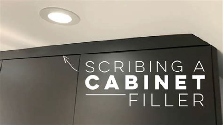 How do you scribe cabinet fillers