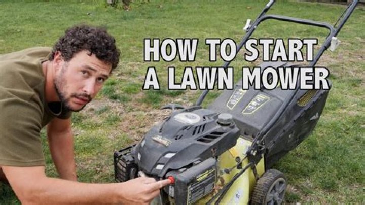 How do you start a new lawn mower