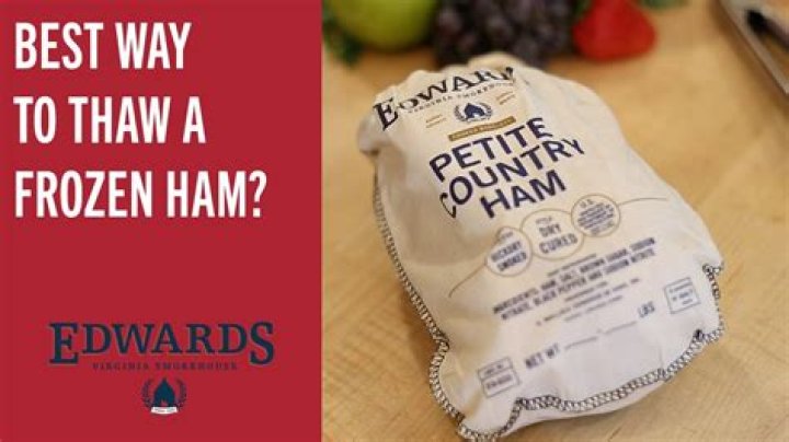 How do you thaw a frozen ham bone