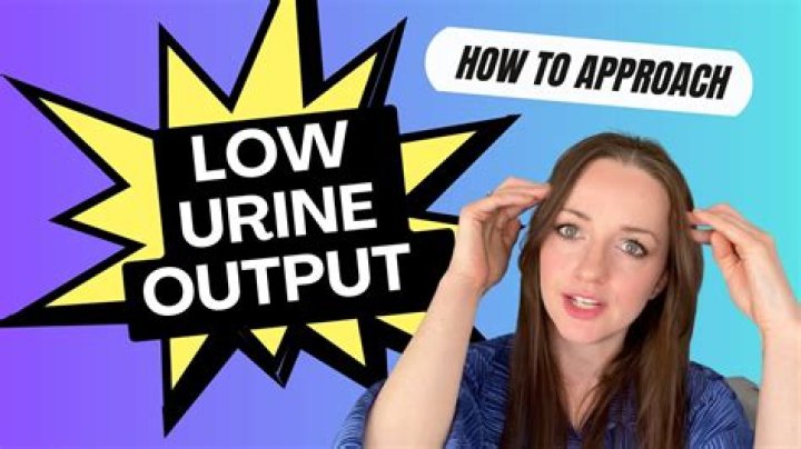 How do you treat low urine output