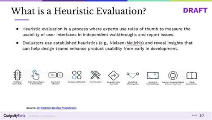 How do you write a heuristic evaluation