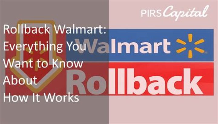How does Rollback at Walmart work