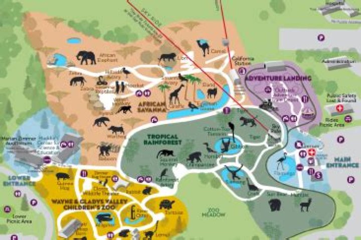 How many acres is the Oakland Zoo