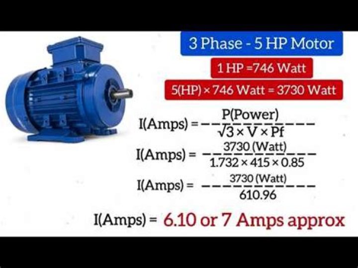 How many amps is a 5 hp motor