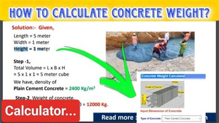 How much concrete is a short load