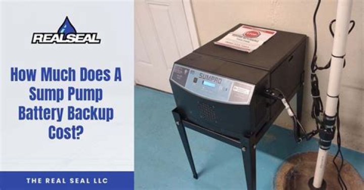 How much does a Sump Pump Battery Backup cost
