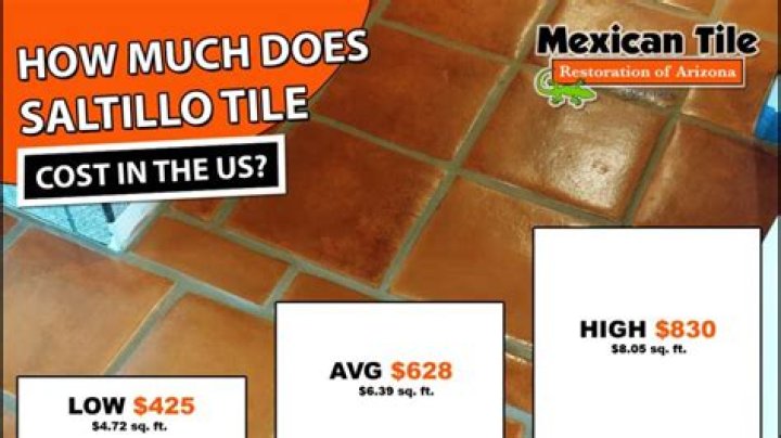 How much is Mexican Saltillo tile