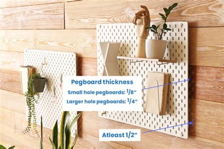 How much space does pegboard need