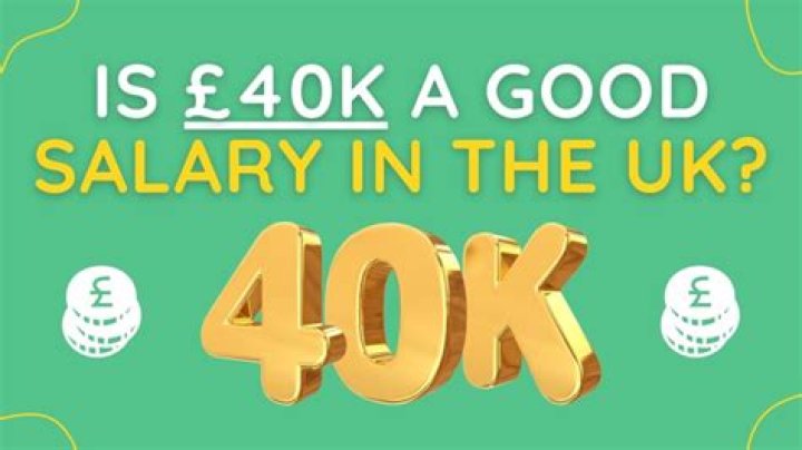 Is 40k a year good for one person