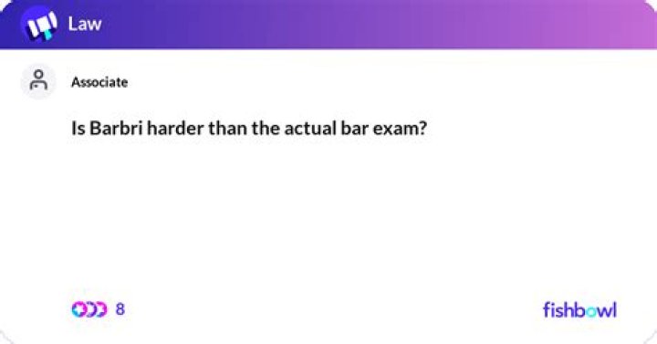 Is BARBRI harder than the bar
