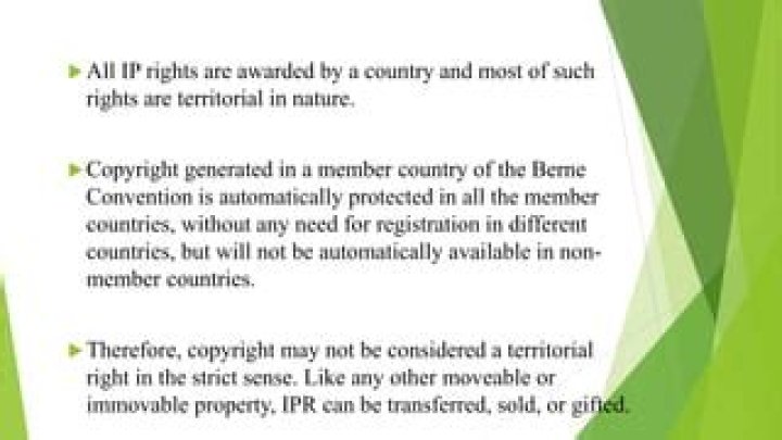 Is copyright a territorial IP