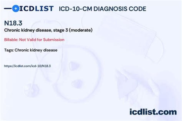 Is diagnosis code N18 3 valid
