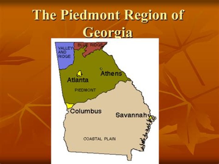 Is Georgia in the Piedmont region