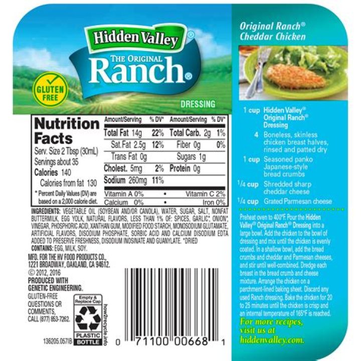 Is Hidden Valley Ranch healthy