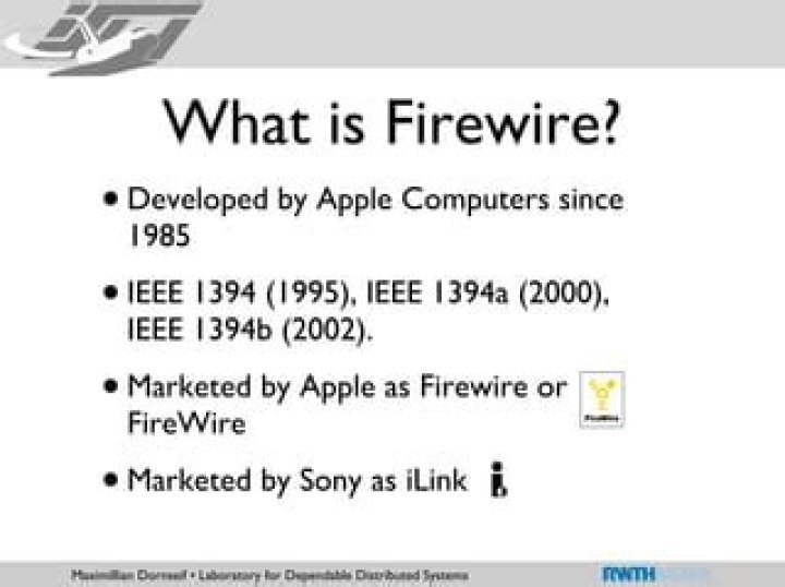 Is iLink the same as FireWire