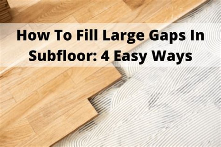 Is it OK to have gaps in subfloor
