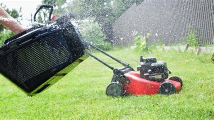 Is it OK to wash a lawn mower