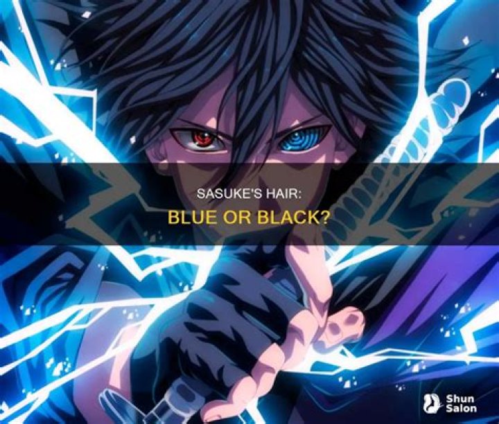 Is Sasukes hair blue or black