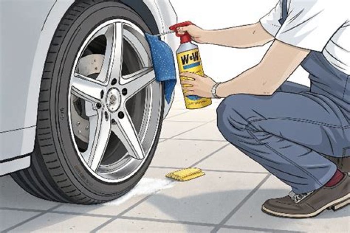 Is WD-40 safe on alloy wheels