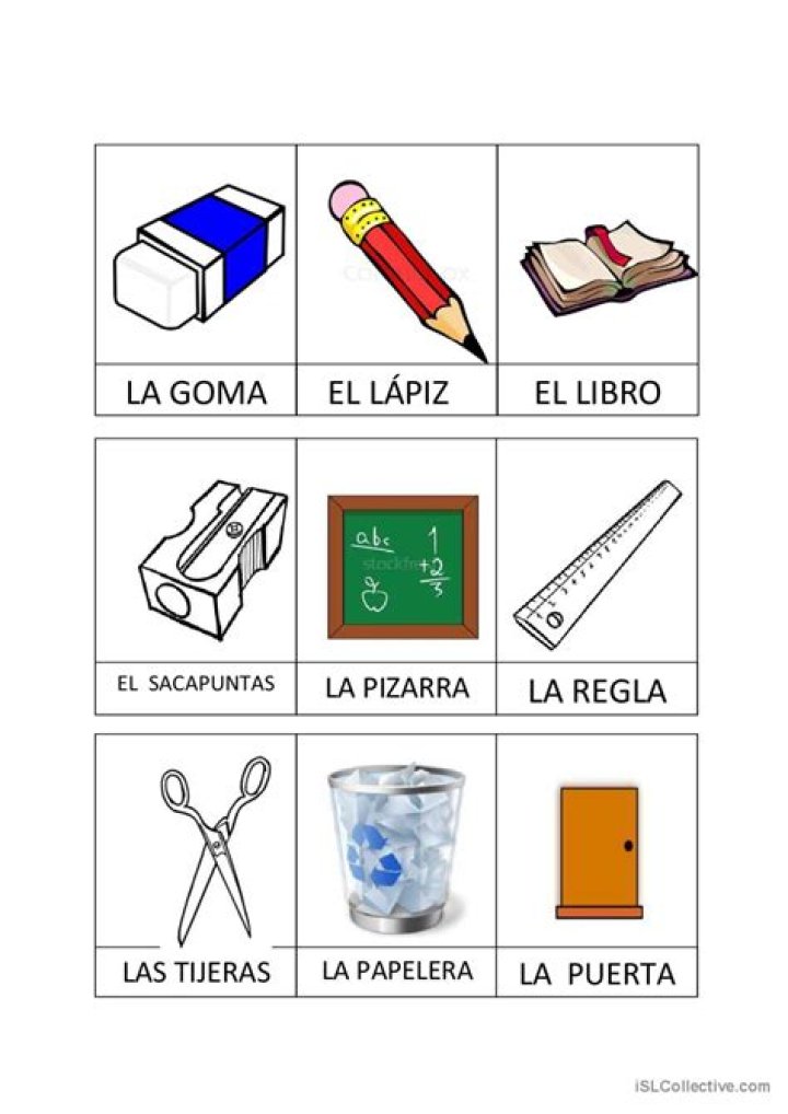 ¿Qué son los objetos escolares