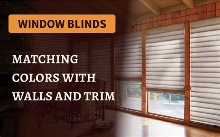 Should blinds match trim color