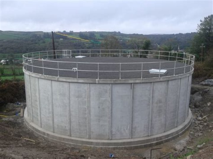 What are concrete water tanks