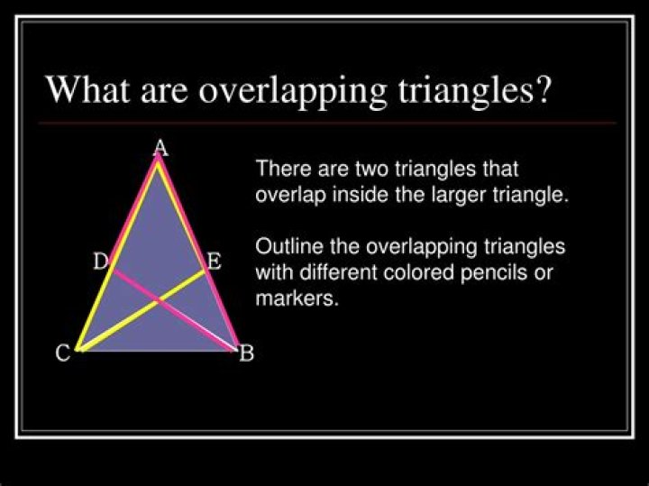 What are overlapping triangles