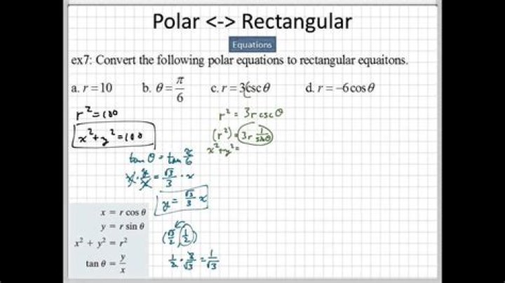 What are rectangular equations