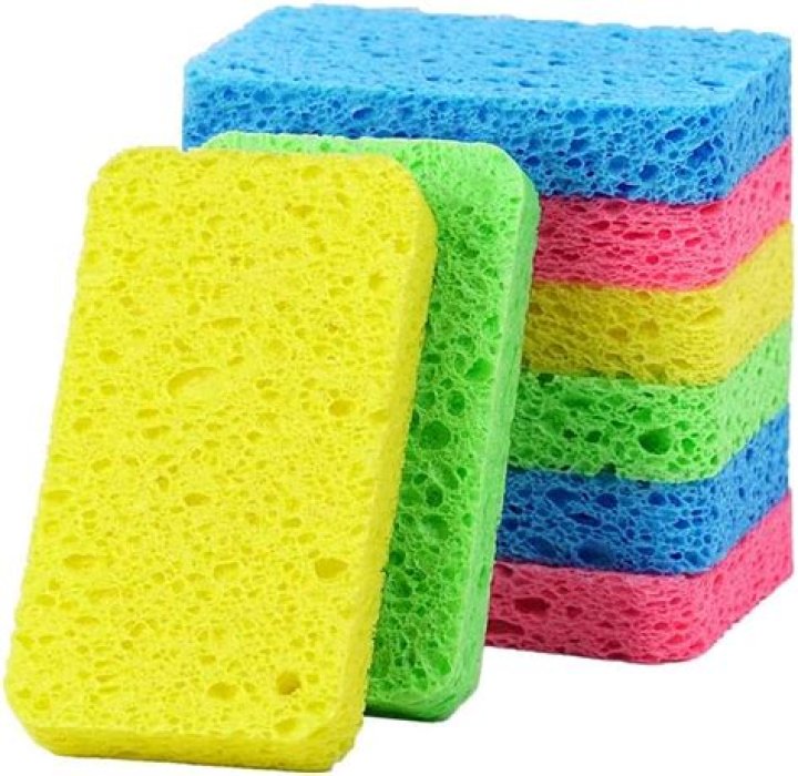 What are scrub sponges made of