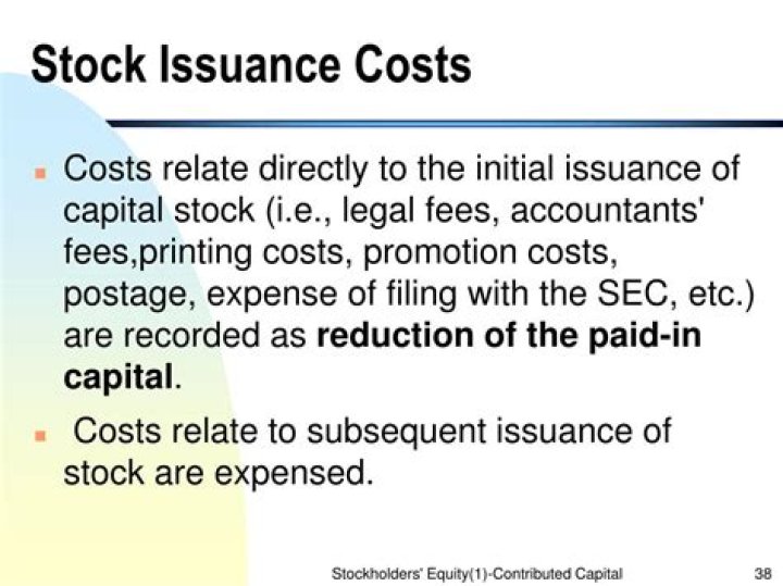 What are stock issuance costs
