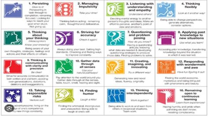 What are the 16 habits of mind