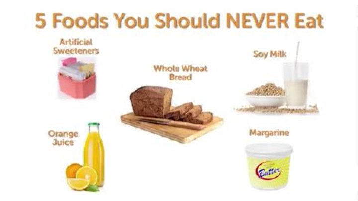 What are the 3 foods to never eat