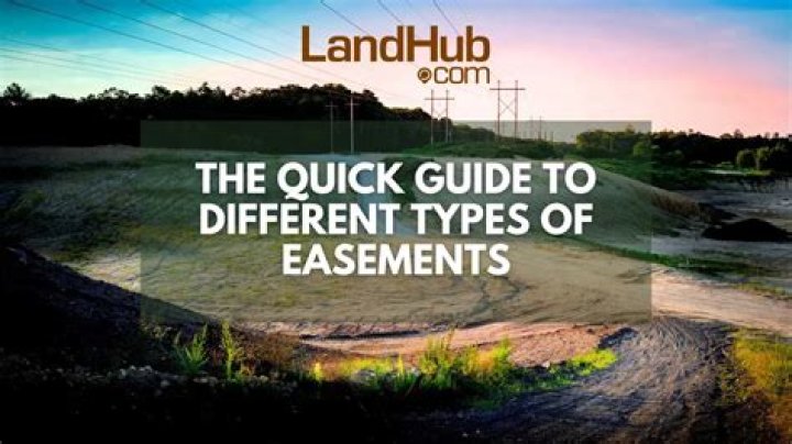 What are the 3 types of easements