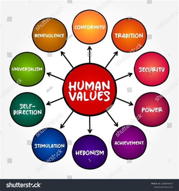 What are the 5 basic human values