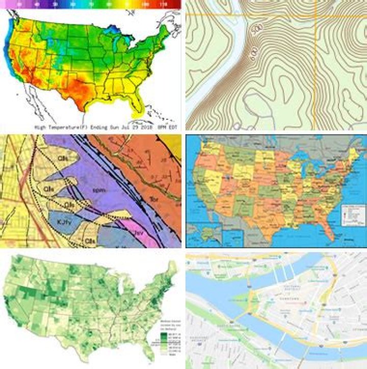 What are the different types of reference maps
