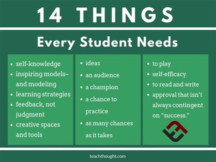 What are the needs of students