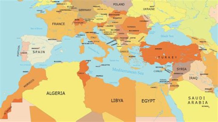 What area is the Mediterranean