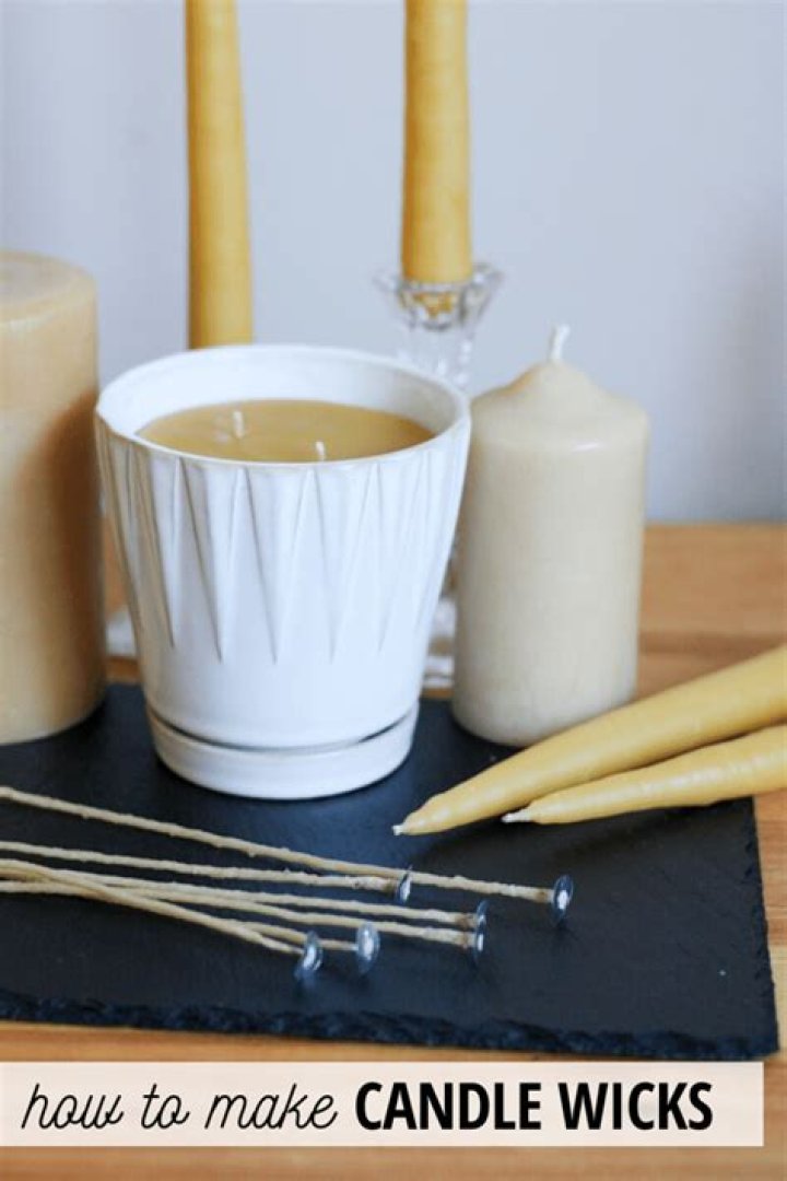 What can be used as a candle wick