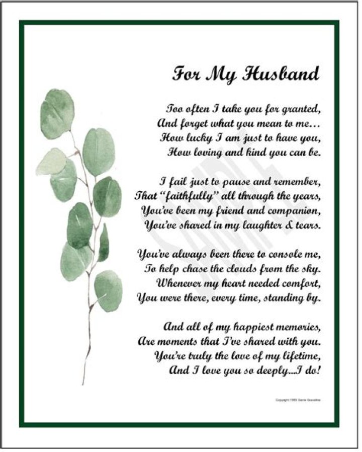 What can I write to my husband