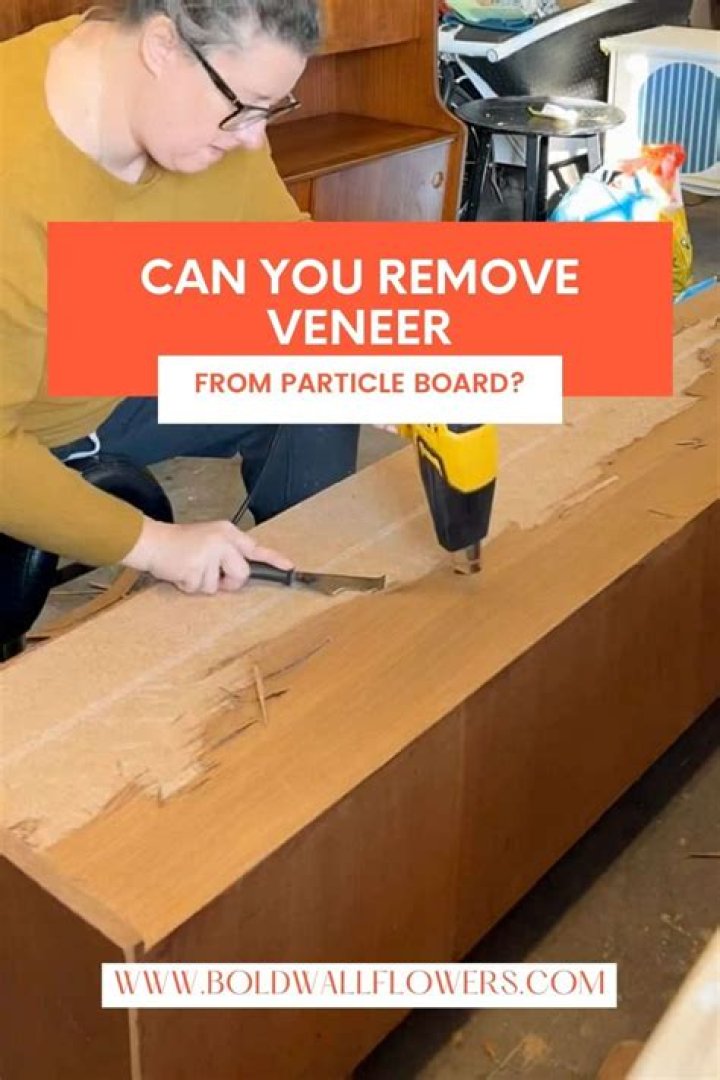 What can you use to remove veneer
